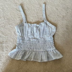 Blue striped tank